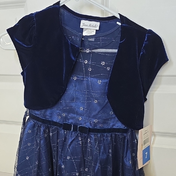 Anne Michelle Other - Size 7 Midnight Blue Formal Kids Dress NWT